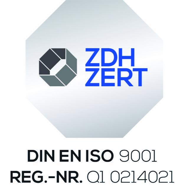  Siegel ISO 9001 ZDH Zert